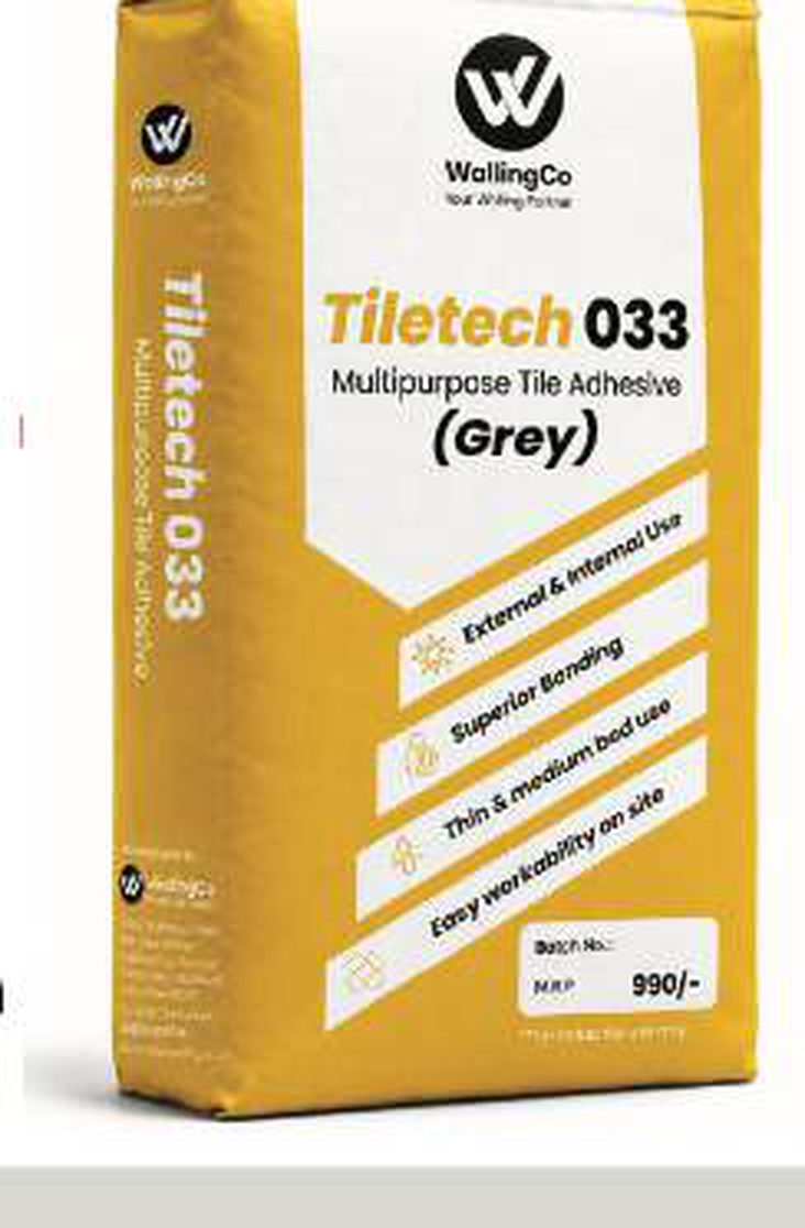 Tiletech 033 Grey tile adhesive bag